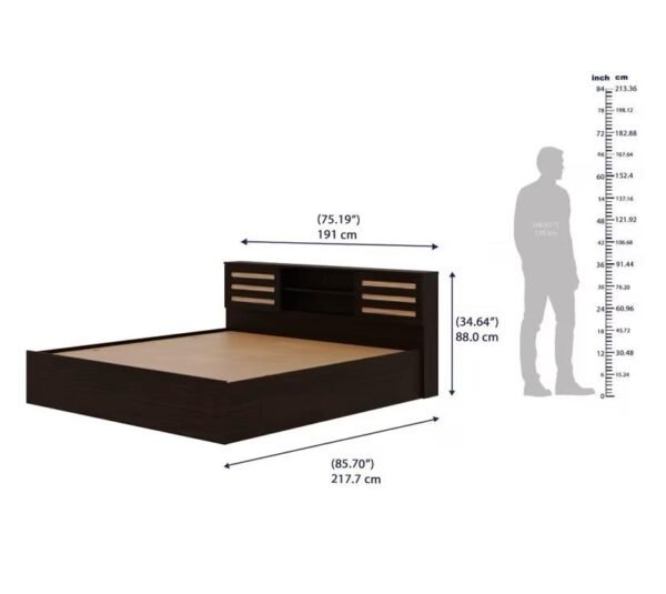 Caph King Storage Engineered Wood Bed - Image 3