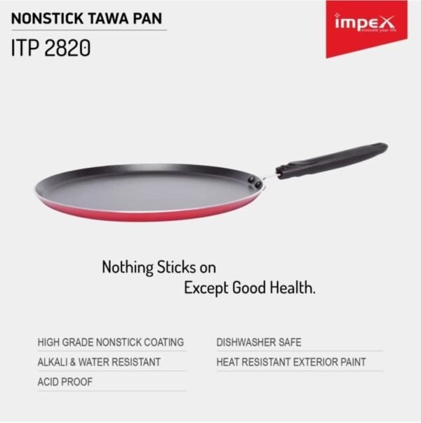 Impex Nonstick Tawa Pan ITP 2820 (28 cm) - Image 4