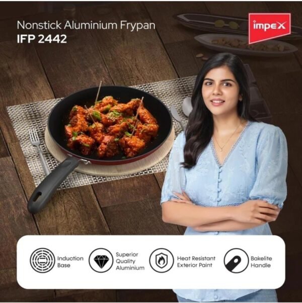 Impex IFP 2442 Nonstick Aluminium Frypan - Image 3