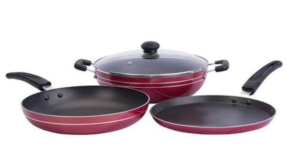 Impex Premium Non-Stick Cookware Set – 3 Piece Combo