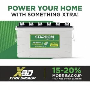 Stardom Inverter with Battery Combo for Home, Office & Shop